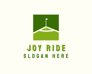 Flag Golfing Course logo design