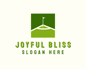 Flag Golfing Course logo design