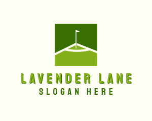 Flag Golfing Course logo design