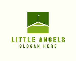 Flag Golfing Course logo design