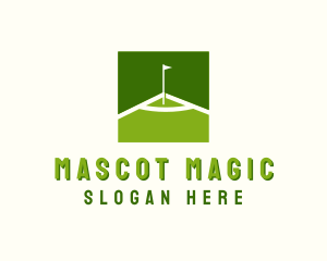 Flag Golfing Course logo design