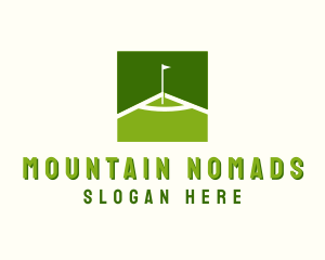 Flag Golfing Course logo design