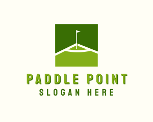 Flag Golfing Course logo design