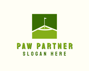 Flag Golfing Course logo design