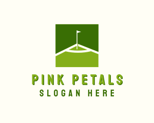 Flag Golfing Course logo design