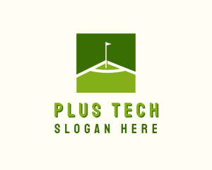 Flag Golfing Course logo design