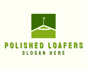 Flag Golfing Course logo design