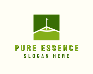 Flag Golfing Course logo design