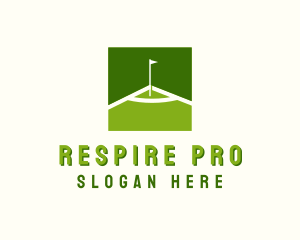 Flag Golfing Course logo design