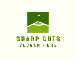 Flag Golfing Course logo design