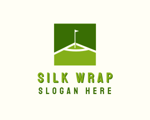 Flag Golfing Course logo design