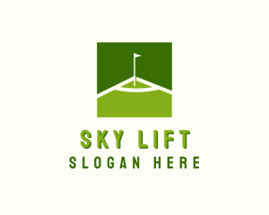 Flag Golfing Course logo design