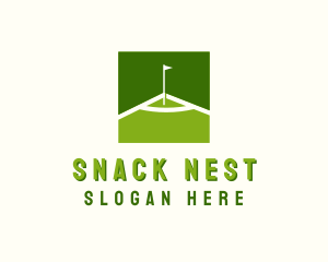 Flag Golfing Course logo design