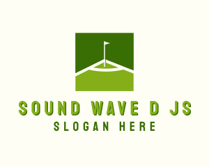 Flag Golfing Course logo design