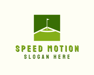 Flag Golfing Course logo design