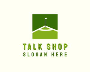 Flag Golfing Course logo design