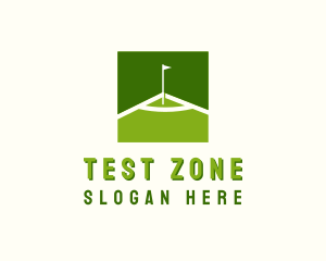 Flag Golfing Course logo design