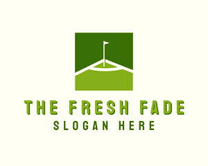 Flag Golfing Course logo design