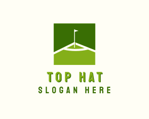 Flag Golfing Course logo design