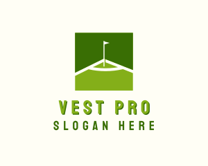 Flag Golfing Course logo design