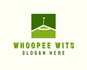 Flag Golfing Course logo design