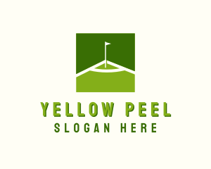 Flag Golfing Course logo design