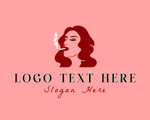 Cigarette Smoke Woman logo