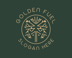 Golden Tree Nature logo design