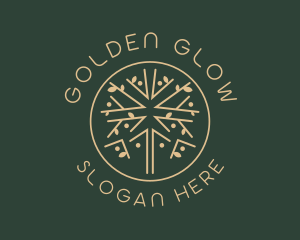 Golden Tree Nature logo design