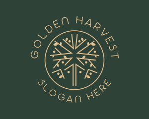 Golden Tree Nature logo design