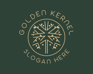 Golden Tree Nature logo design