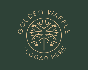 Golden Tree Nature logo design