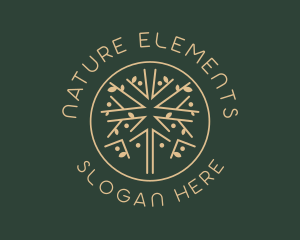 Golden Tree Nature logo design