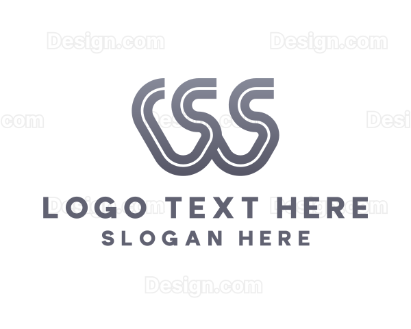 Stripe Media Advertising Letter W Logo