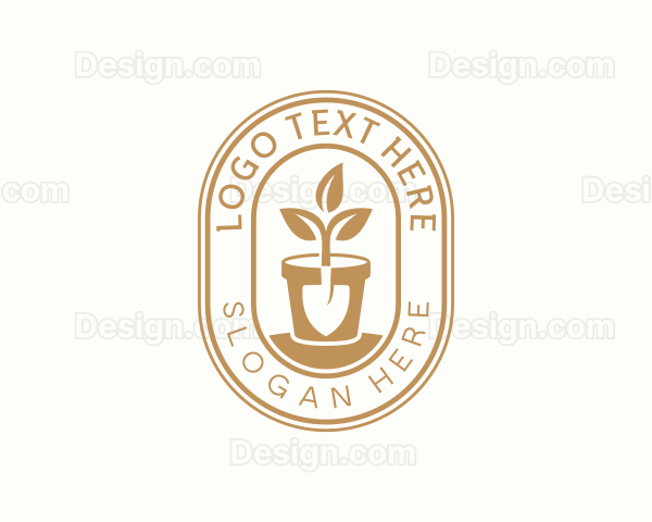 Shovel Plant Pot Logo