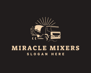 Cement Mixer Concrete Truck logo
