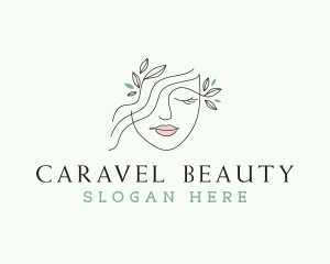 Nature Spa Model Beauty logo design