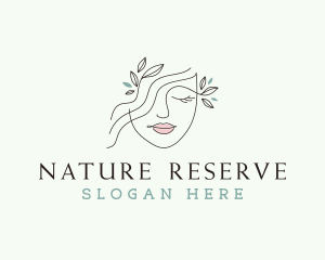 Nature Spa Model Beauty logo design