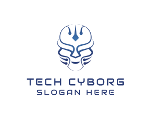 Cyborg Helmet Mask logo