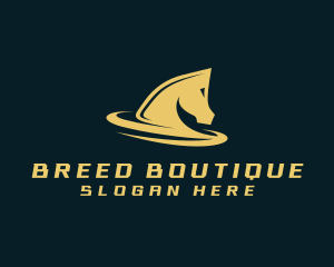 Luxury Stallion Horse logo design