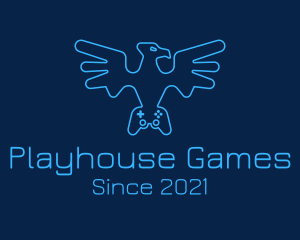 Eagle Game Controller logo design