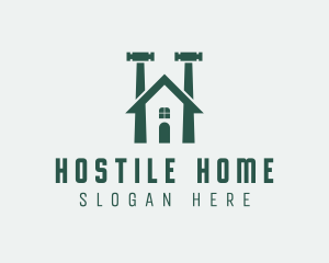 Home Builder Hammer  logo design