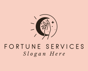 Fortune Telling Moon Hand  logo