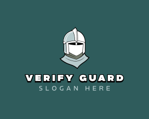 Medieval Knight Helmet logo design