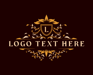 Floral Luxury Crest Logo