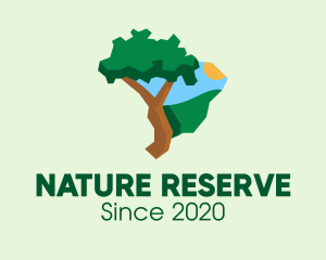 Brazilian Nature Map  logo design