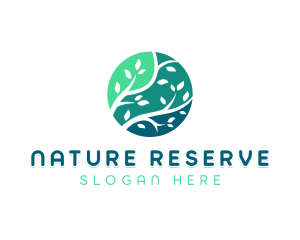 Nature Garden Tree logo design