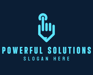 Hand Power Technology logo design