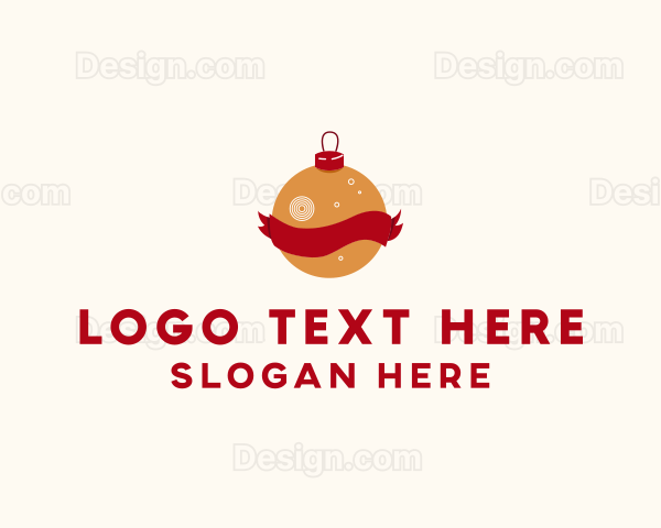 Christmas Ball Ornament Logo