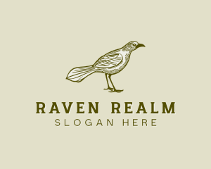 Crow Bird Avian logo